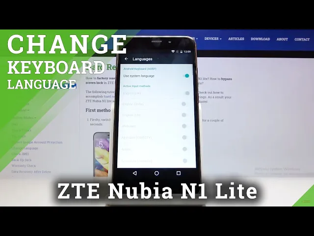 Video thumbnail for How to Change Keyboard Language in ZTE Nubia N1 Lite – Find Keyboard Language List