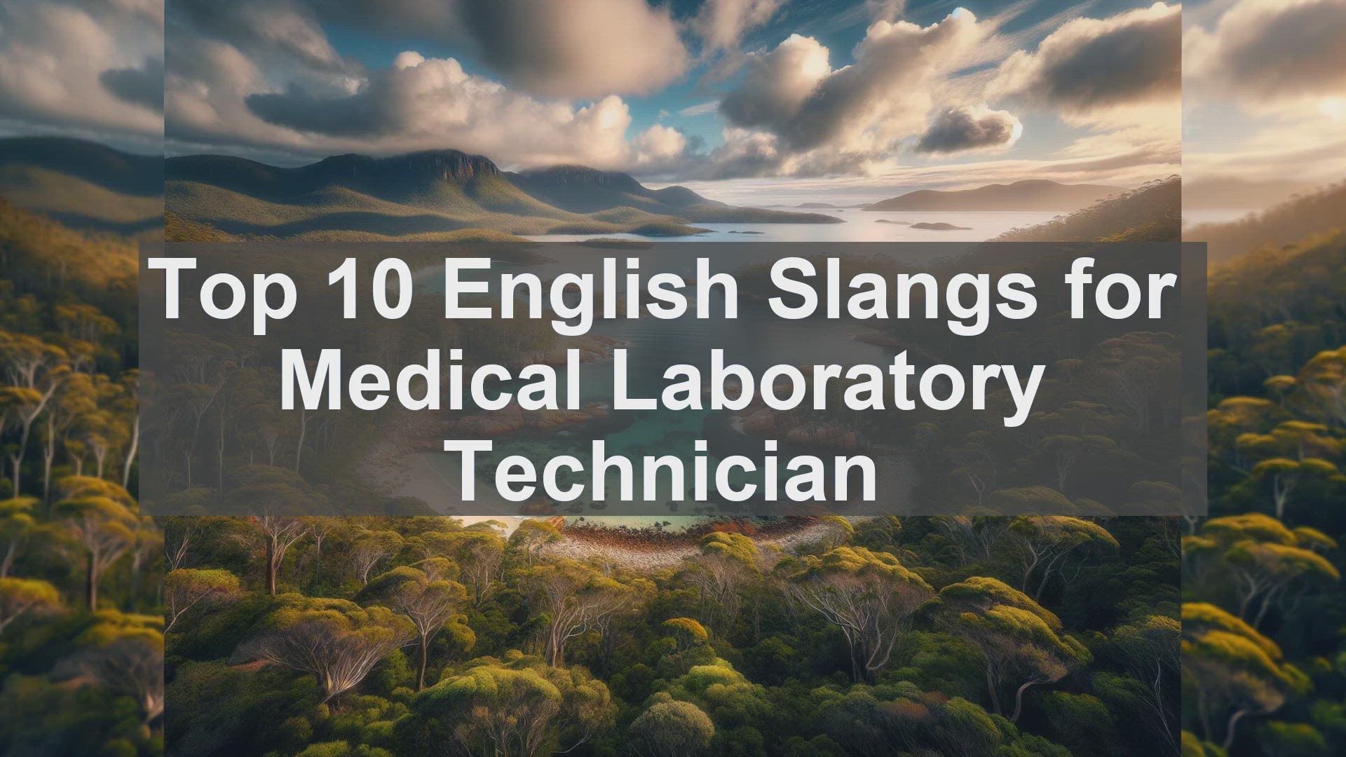 'Video thumbnail for Top 10 English Slangs for Medical Laboratory Technician'