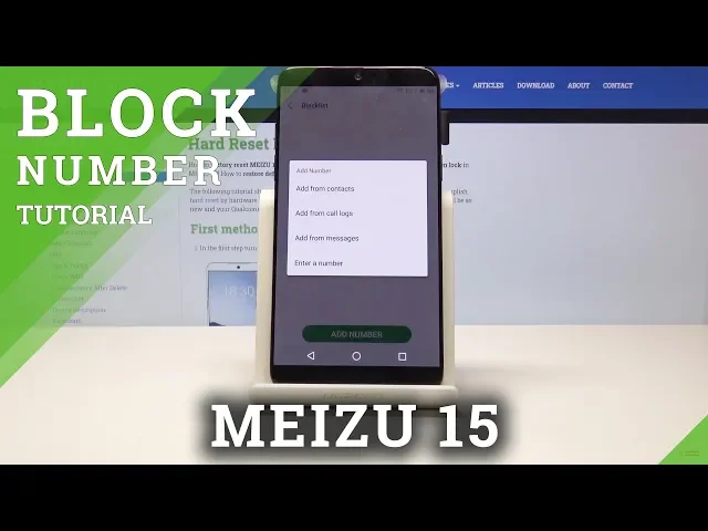 Video thumbnail for How to Block Numbers on MEIZU 15 - Block Calls & Messages