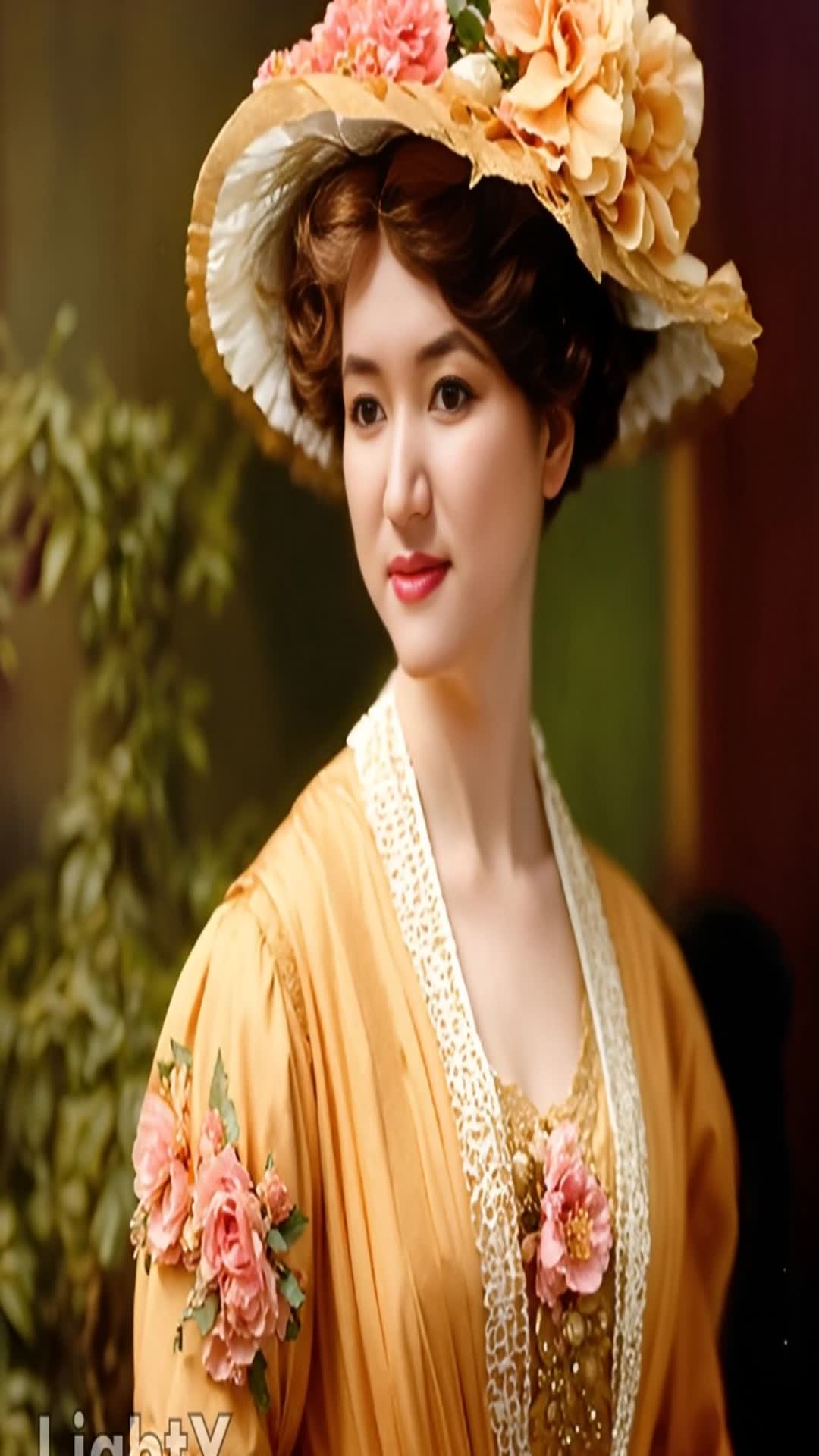 Video thumbnail for Remusic-a woman wearing a yellow dress and a flowered hat