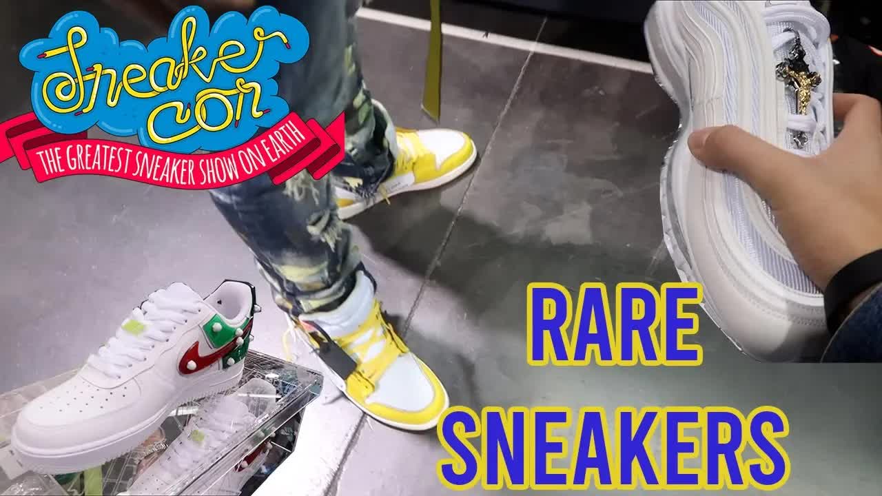 Video thumbnail for EXTREMELY RARE SNEAKERS AT SNEAKERCON LOS ANGELES