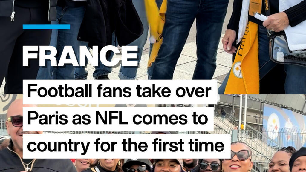 Video thumbnail for France: Football fans take over Paris as NFL comes to country for the first time