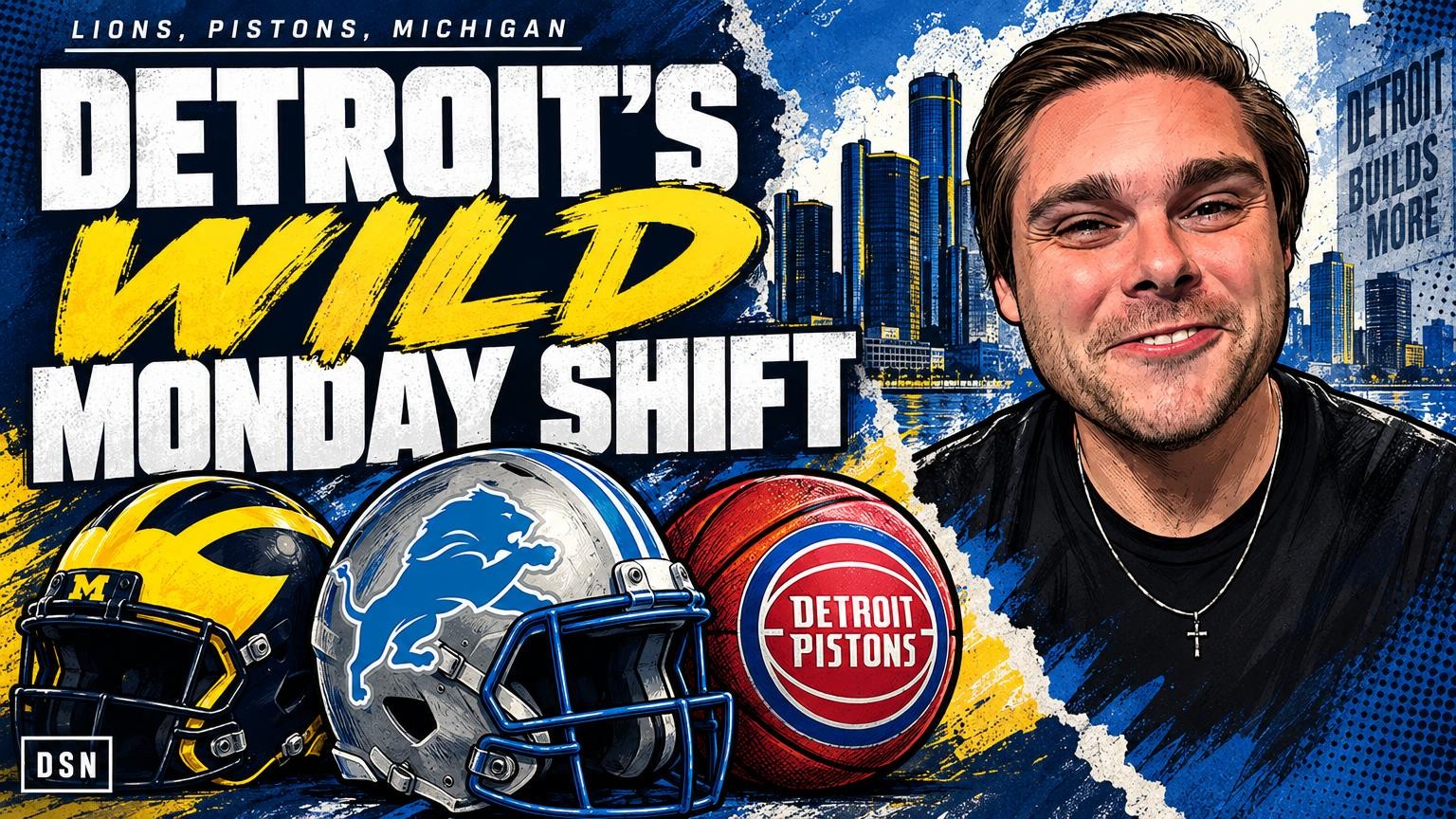 Video thumbnail for Lions, Michigan and Pistons all headline a busy Detroit Monday