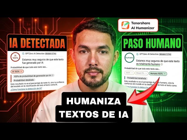 Video thumbnail for Nadie sabrá que usaste ChatGPT: Cómo humanizar texto ia (Bypass 100%) | Tenorshare AI