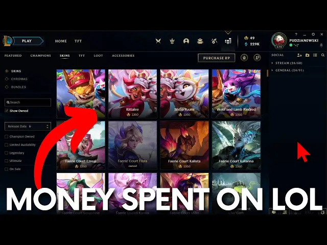 Video thumbnail for How much I have Spent on League of Legends - RP Purchase History #lolguide