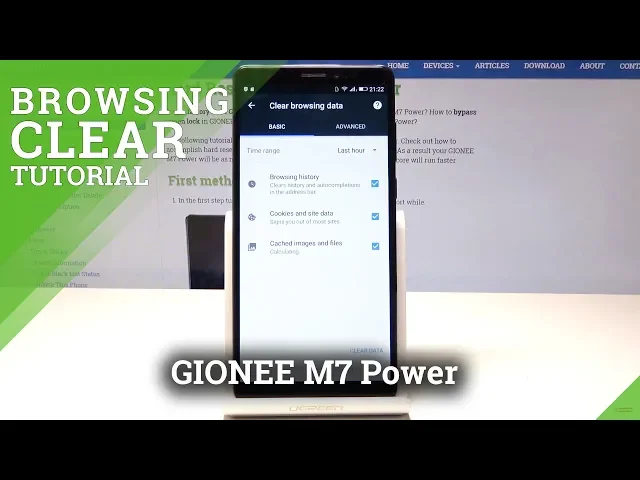 Video thumbnail for How to Clear Browser Data in GIONEE M7 Power - Delete Cookies & History