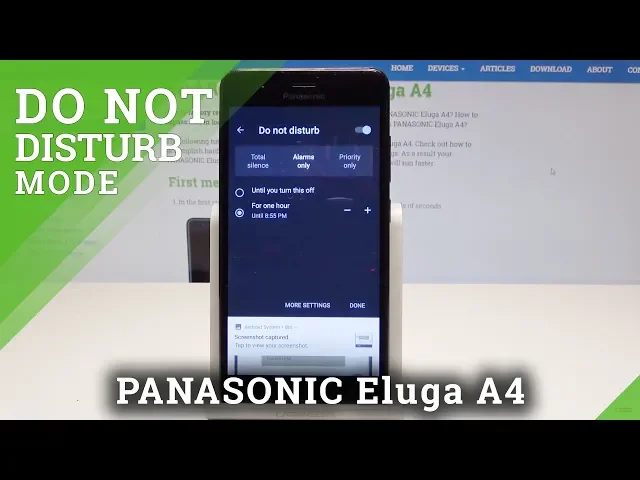 Video thumbnail for Do Not Disturb PANASONIC Eluga A4 - How to Block Calls & SMS