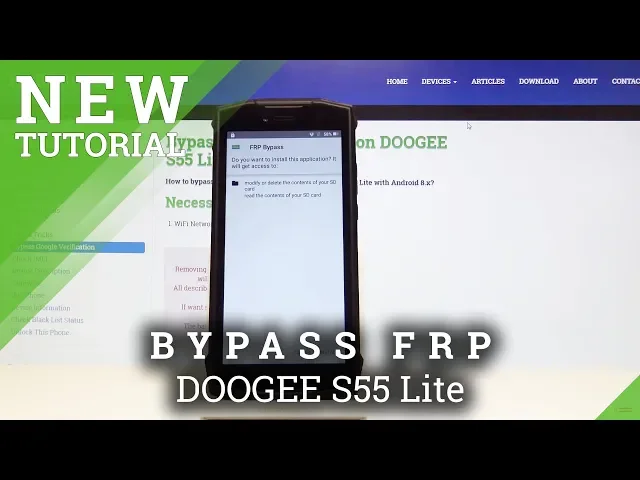 Video thumbnail for How to Bypass Google Verification in DOOGEE S55 Lite - Skip FRP