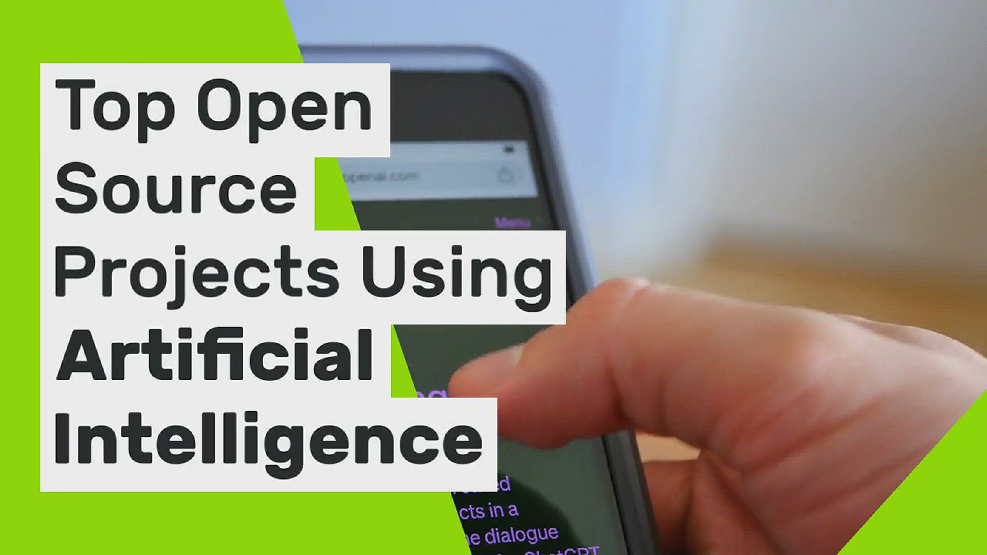 'Video thumbnail for Top Open Source Projects Using Artificial Intelligence'
