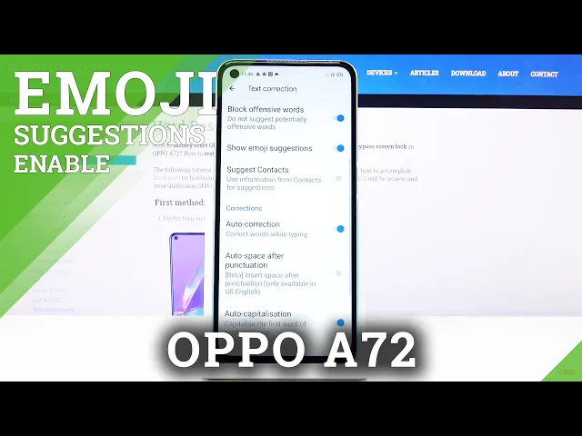 Video thumbnail for How to Activate Show Emoji Suggestions in OPPO A72 - Add Ideograms & Smileys