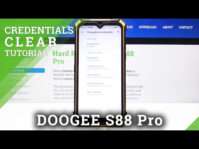 Video thumbnail for How to Clear Credentials in DOOGEE S88 Pro – Remove Certificates