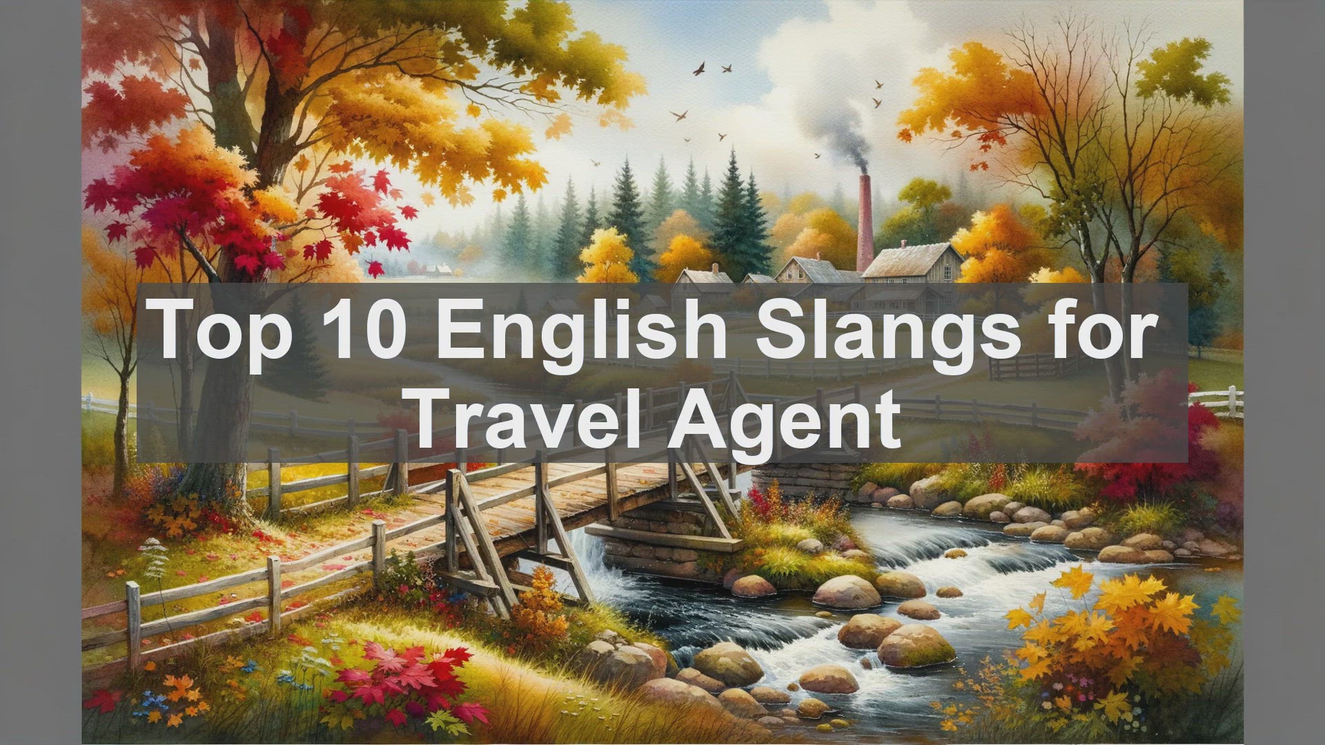 'Video thumbnail for Top 10 English Slangs for Travel Agent'