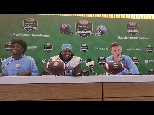 Video thumbnail for #UNC players Jalani Thurman, Xavier Lewis and Billy Edwards Jr.