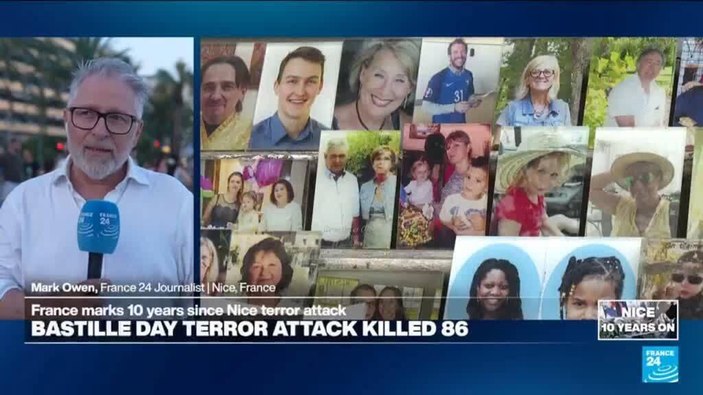Video thumbnail for 'An open wound': Nice commemorates 10 years since terror attack