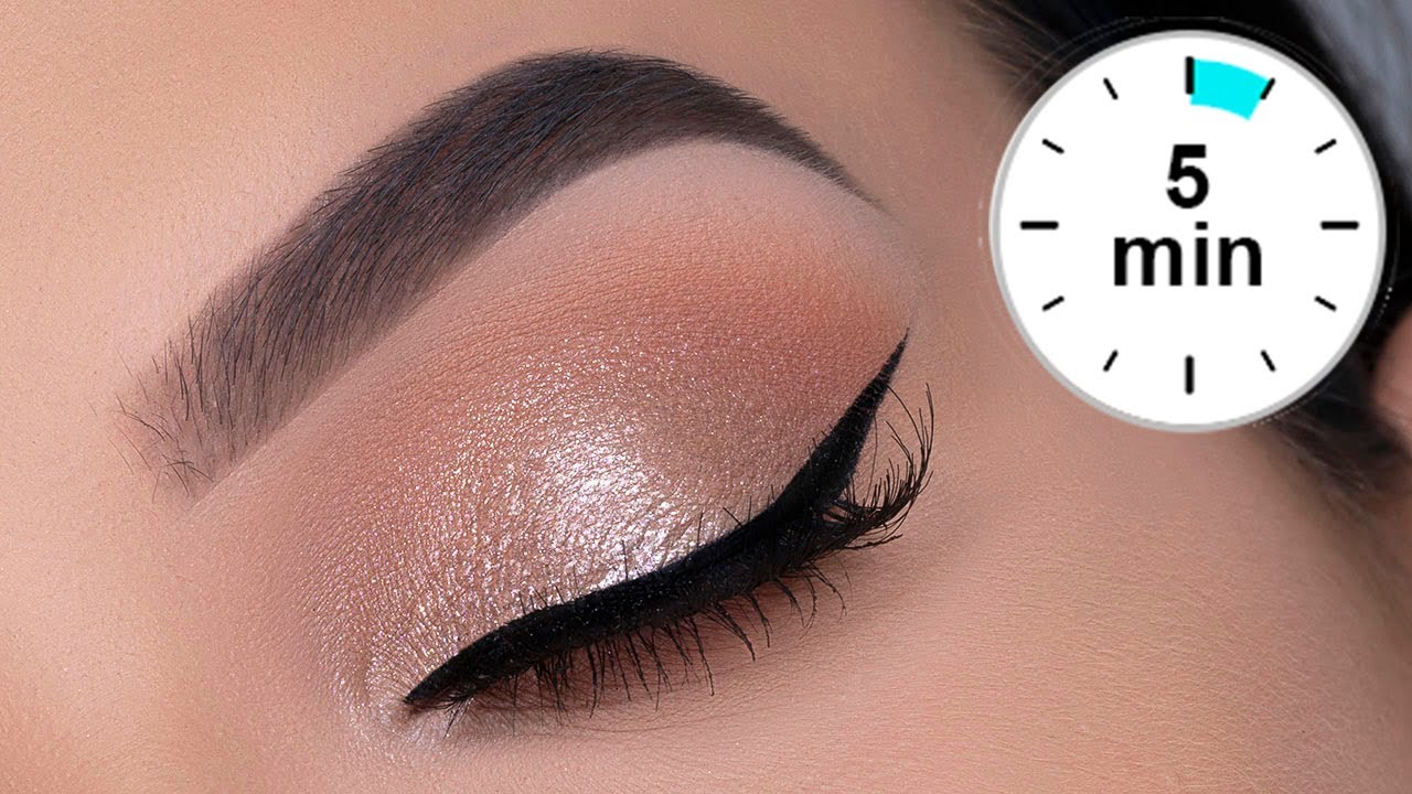Video thumbnail for 5 MINUTE Soft & Easy Sparkly Eye Makeup Tutorial | Maven Beauty
