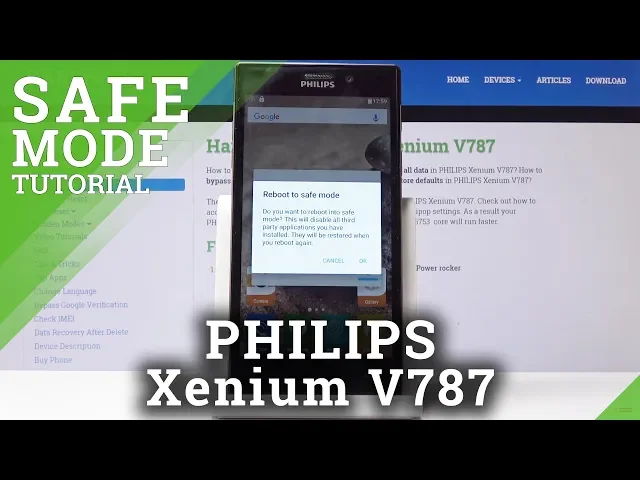 Video thumbnail for How to Open Safe Mode in PHILIPS Xenium V787 - Diagnostic Mode