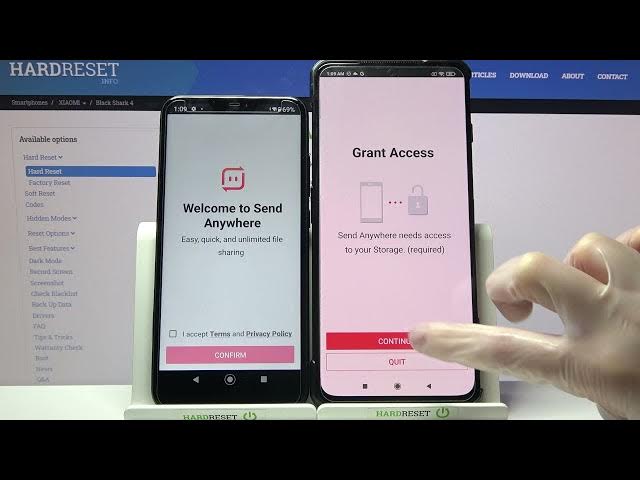 Video thumbnail for How to Transfer Files from Android Device to XIAOMI Black Shark 4 – Install Send Anywhere