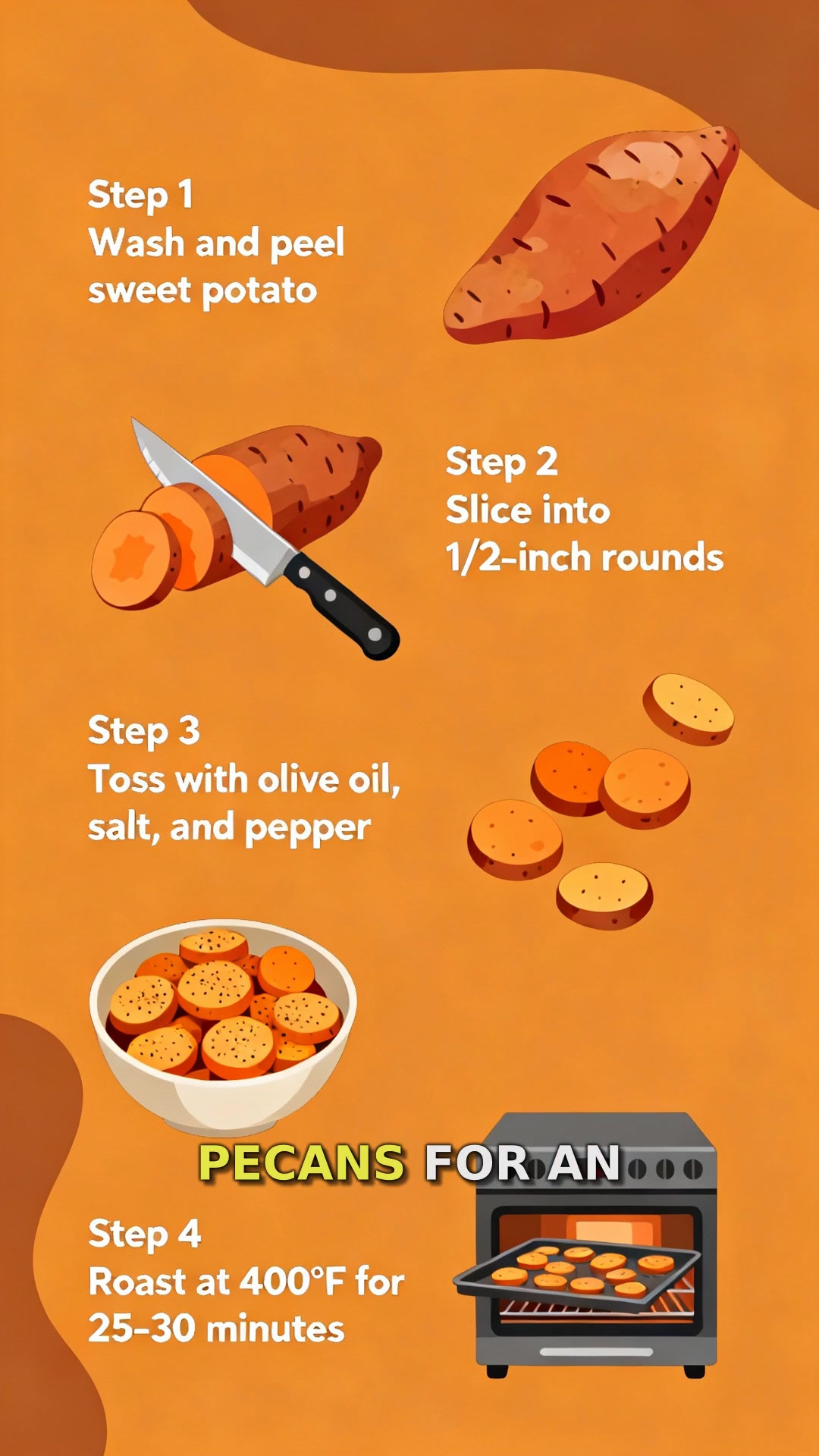 Video thumbnail for Sweet Potato Rounds With Blue Cheese, Cranberry, and Pecans: Irresistible Fall Delight