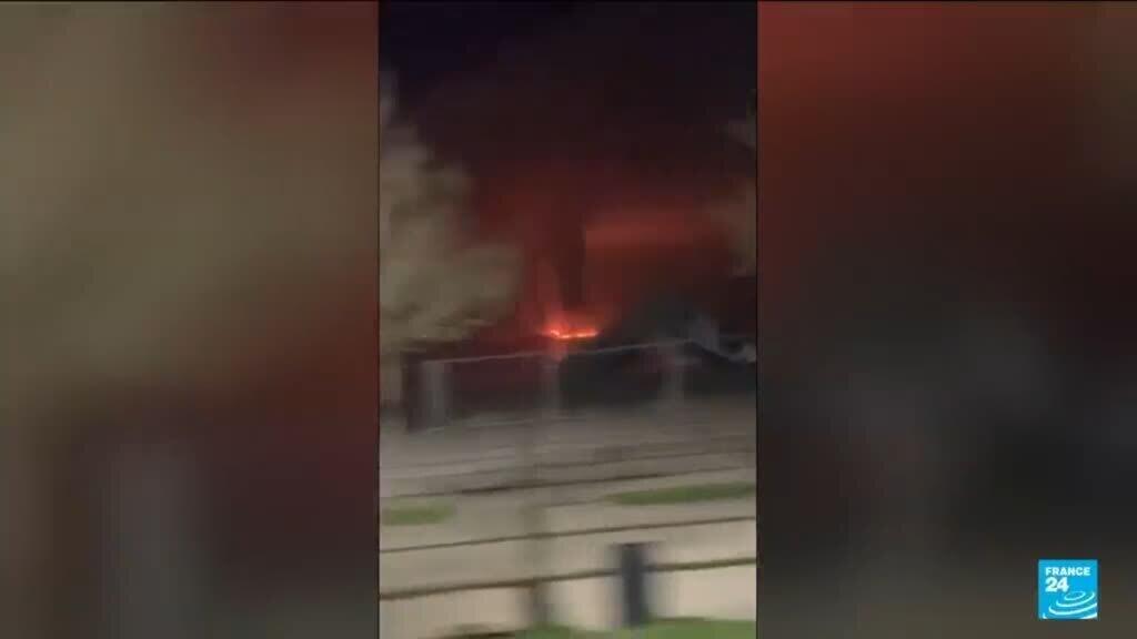 Video thumbnail for Ukraine hits major oil terminal in southern Russia in drone strike