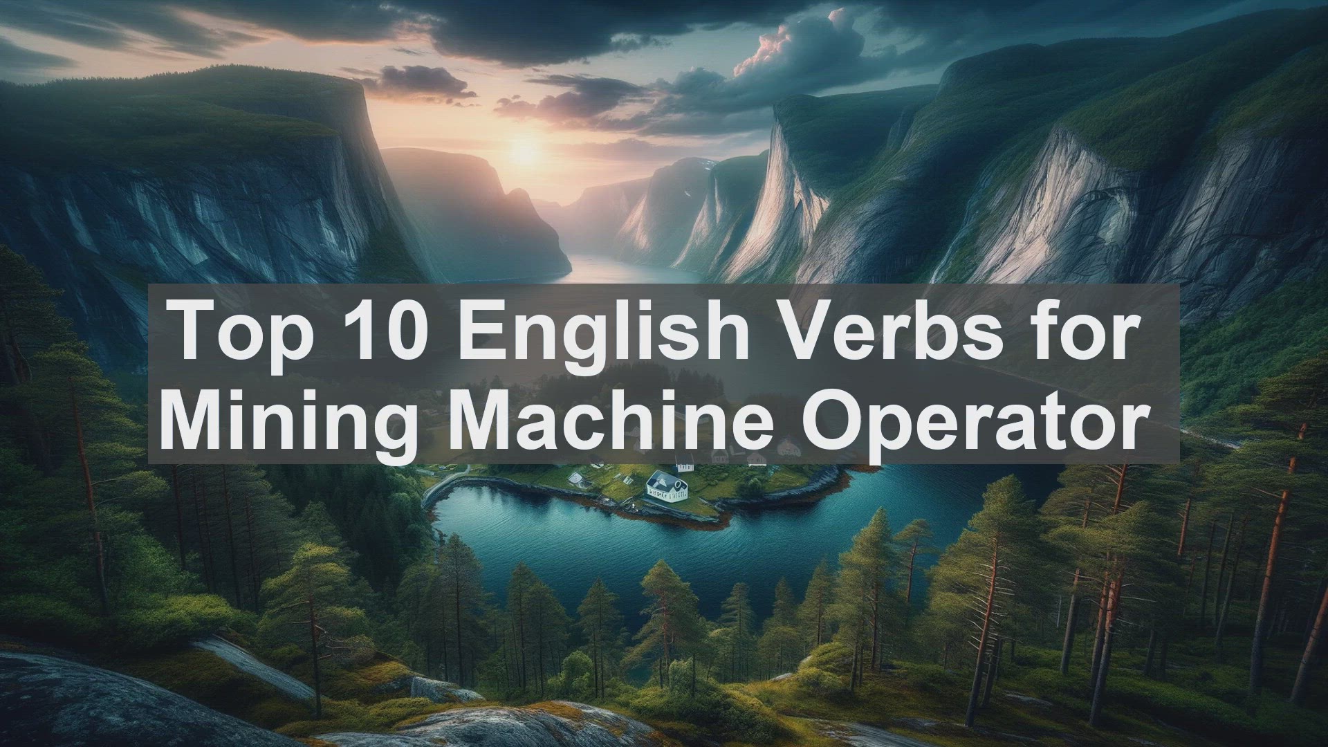 'Video thumbnail for Top 10 English Verbs for Mining Machine Operator'