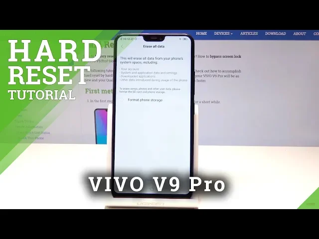 Video thumbnail for Hard Reset VIVO V9 Pro - Delete All Settings / Wipe Personal Content