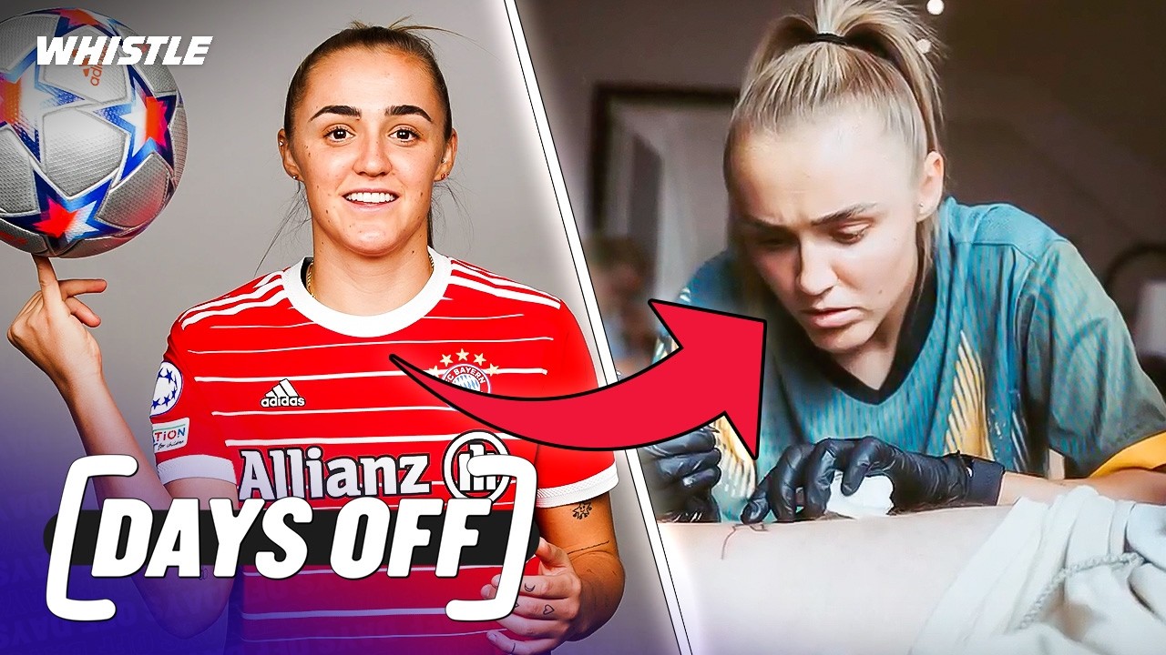 Video thumbnail for FC Bayern's Georgia Stanway Is Also A TATTOO Artist?!