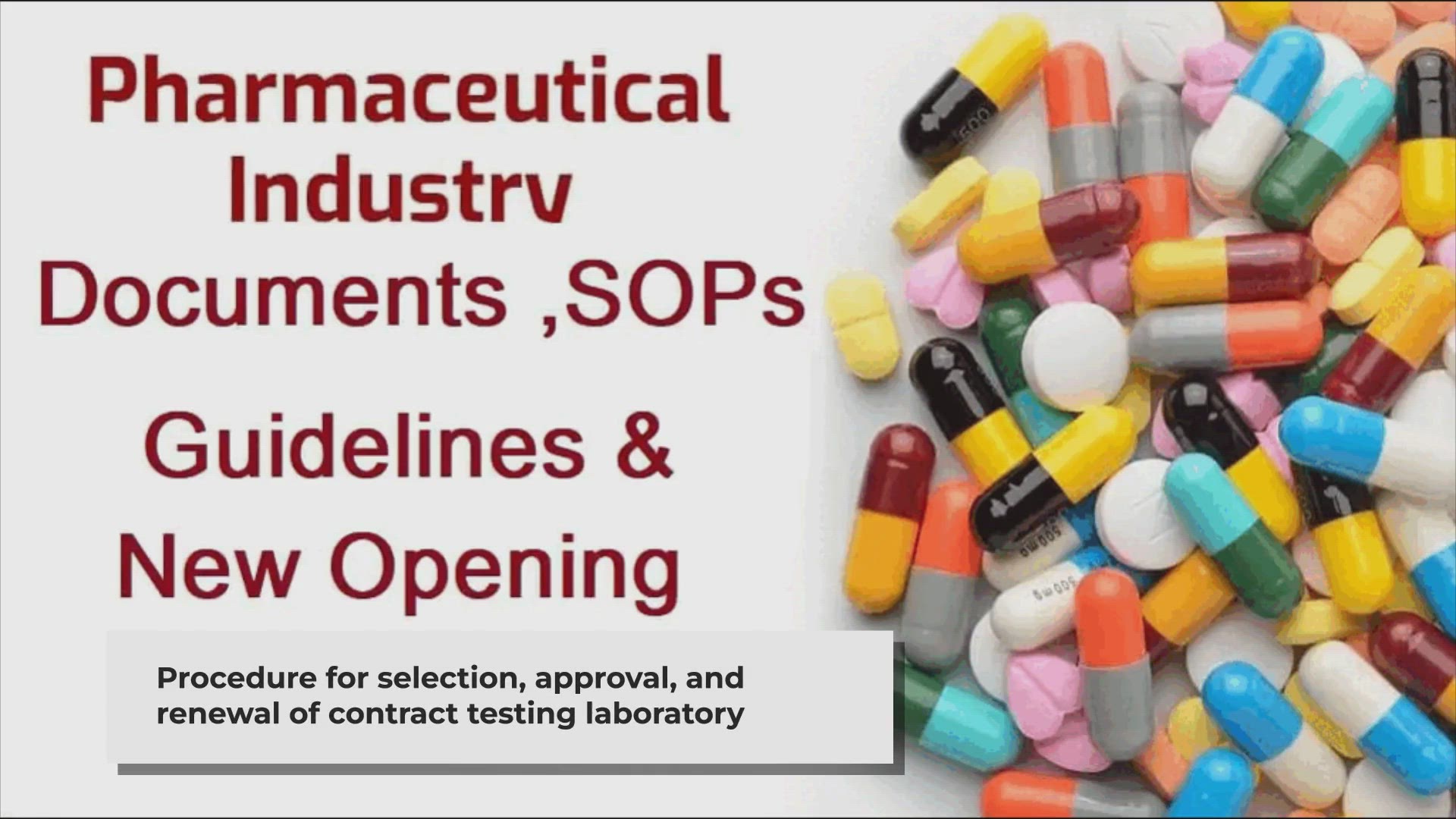 Video thumbnail for QUALIFICATION OF CONTRACT TESTING LABORATORY