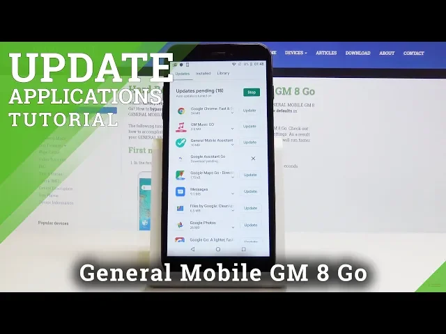 Video thumbnail for How to Update Apps on GENERAL MOBILE GM 8 Go - Update Applications