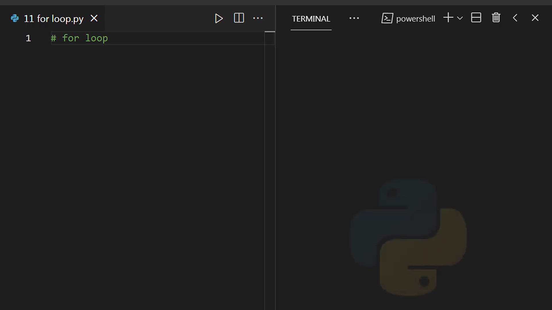 'Video thumbnail for Learn for loop in just 2 mins !'
