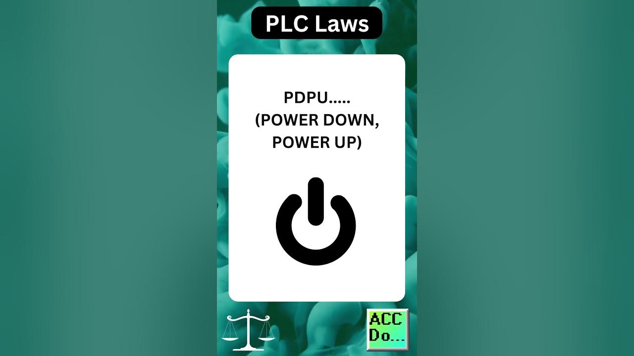 'Video thumbnail for PLC Laws #38 - WHEN ALL ELSE FAILS...'