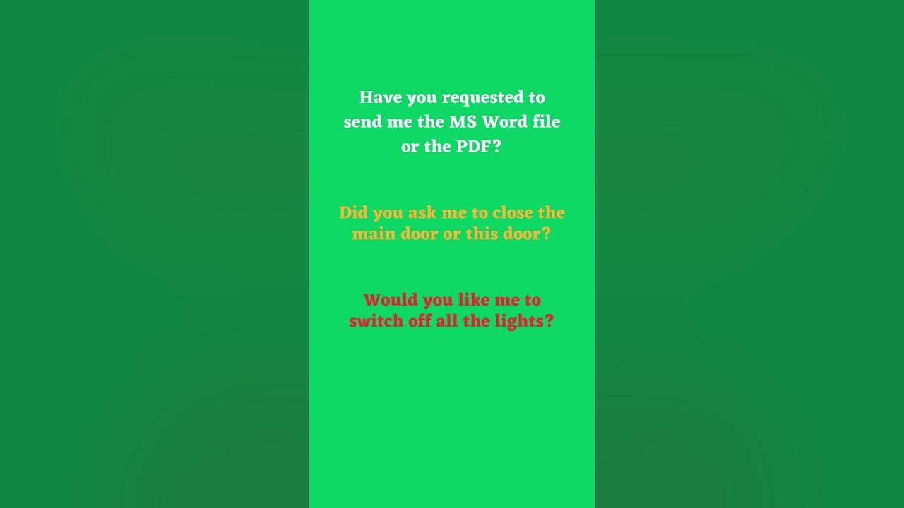 'Video thumbnail for Ask for Clarification in English Part 8'