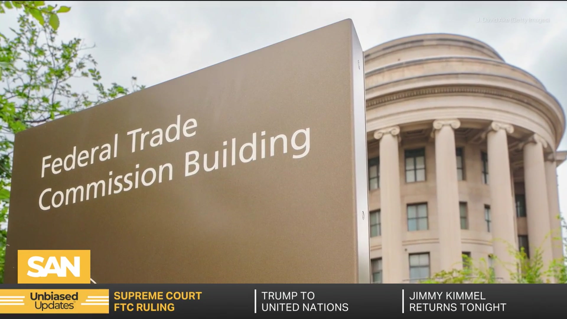 'Video thumbnail for Supreme Court allows Trump to fire FTC commissioner'