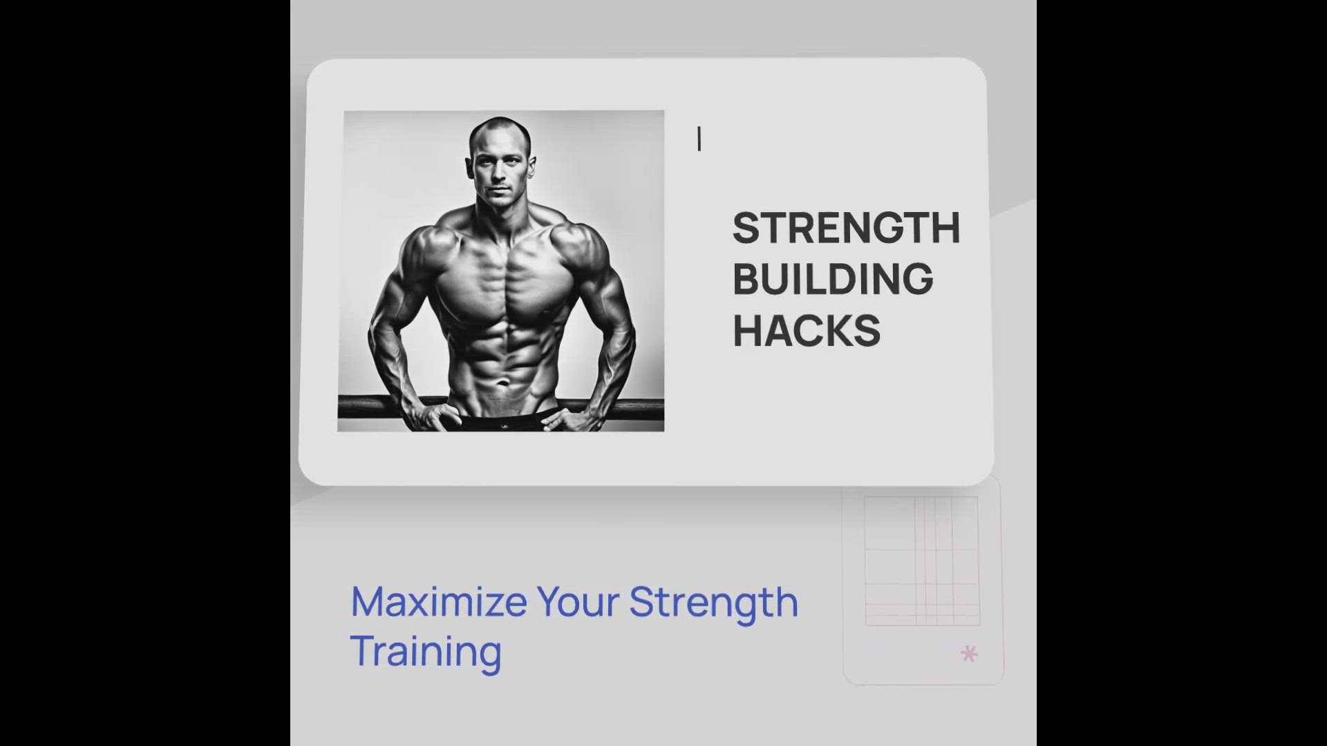 'Video thumbnail for Strength Building Hacks'