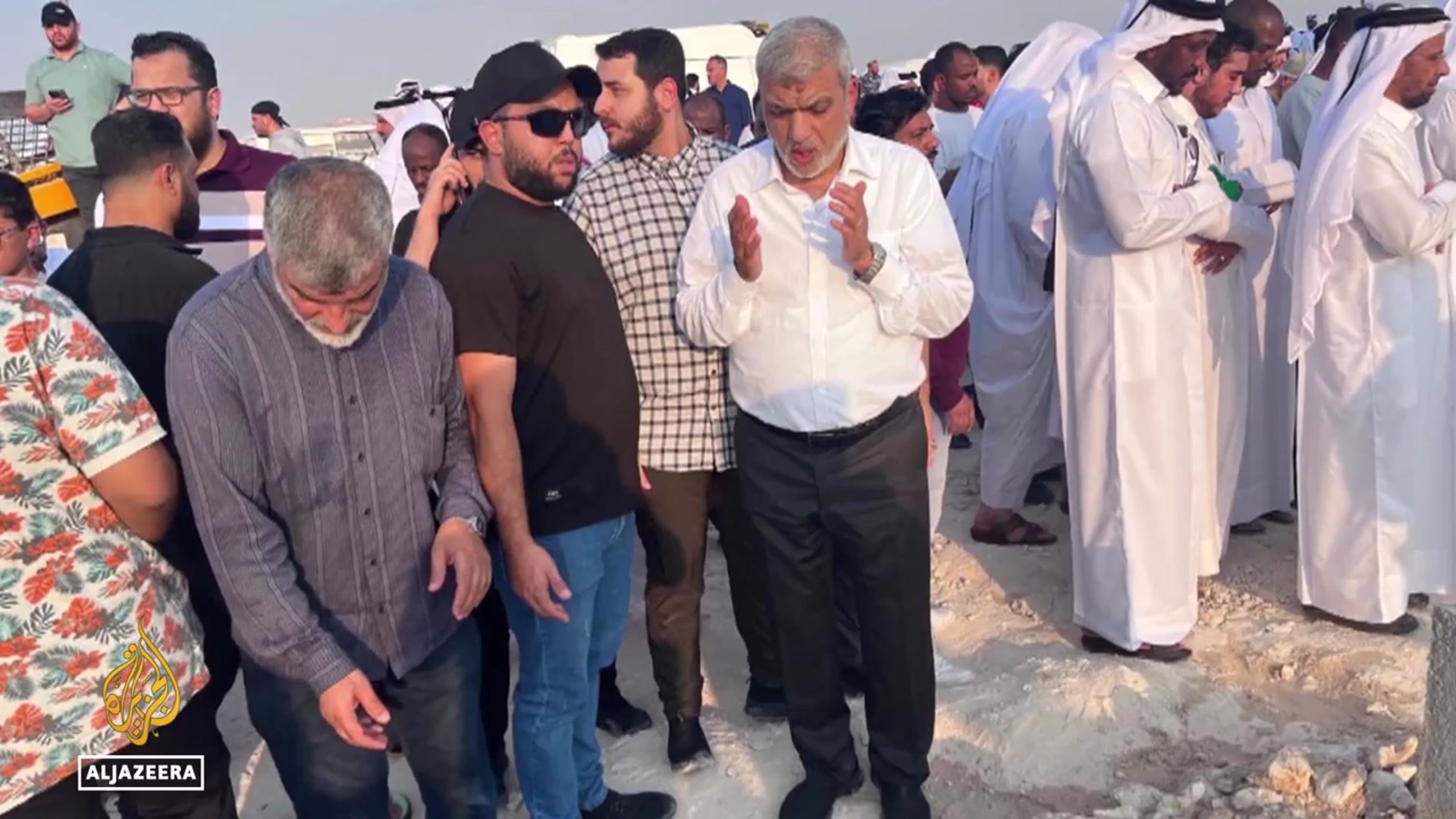 'Video thumbnail for Qatar holds funeral for victims of Israeli attack amid regional solidarity'