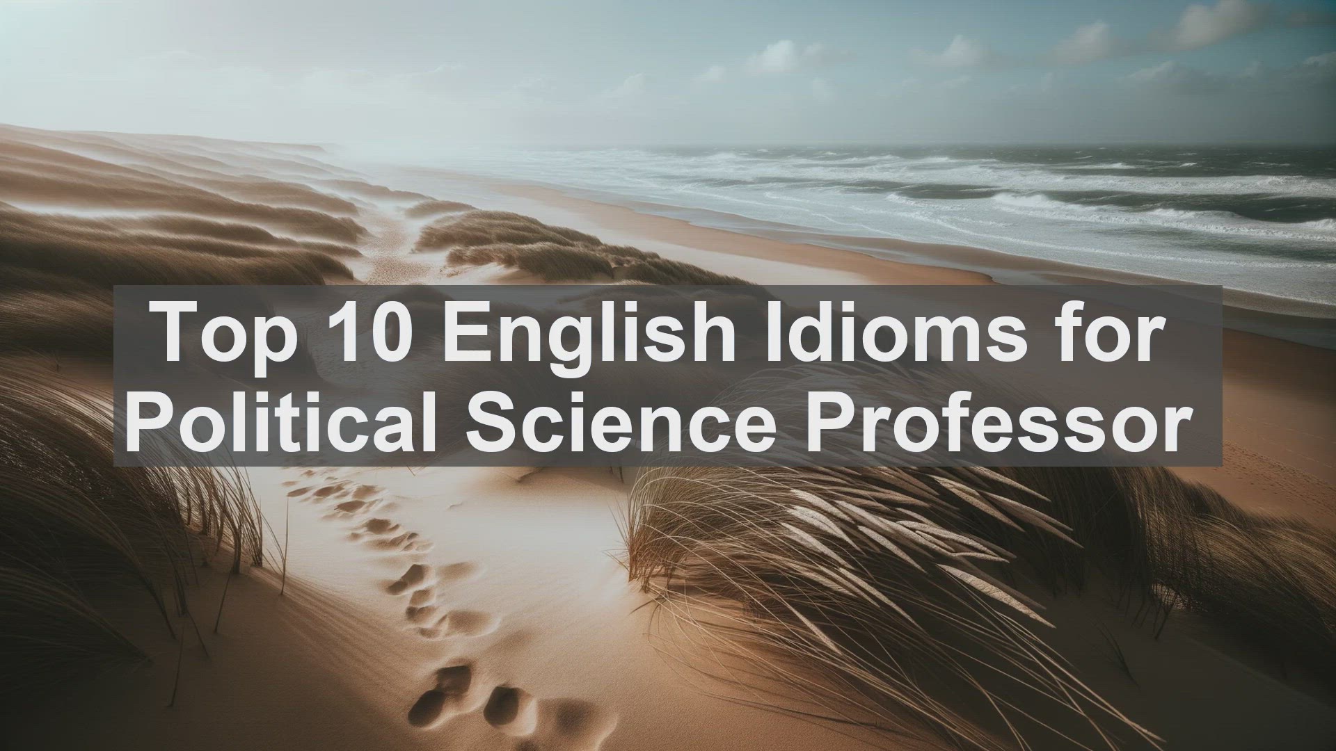 'Video thumbnail for Top 10 English Idioms for Political Science Professor'