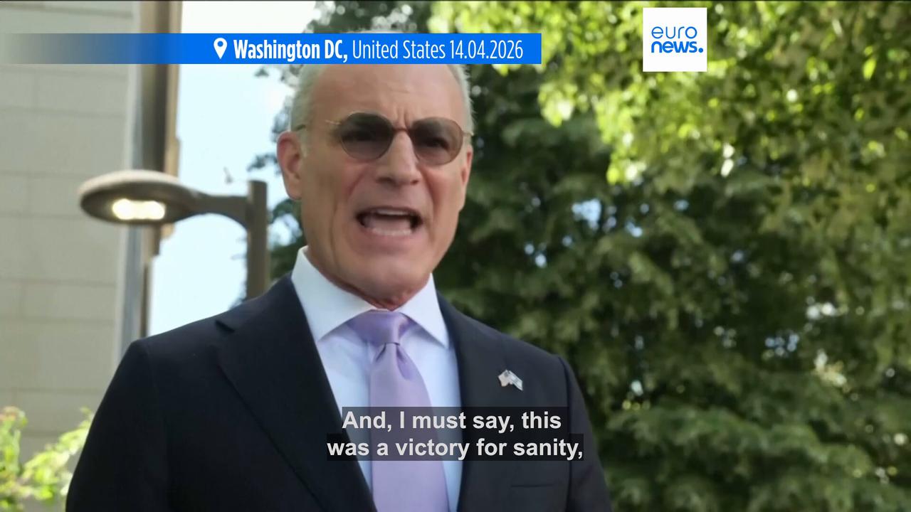 Video thumbnail for Israeli ambassador hails 'wonderful exchange' following talks with Lebanon