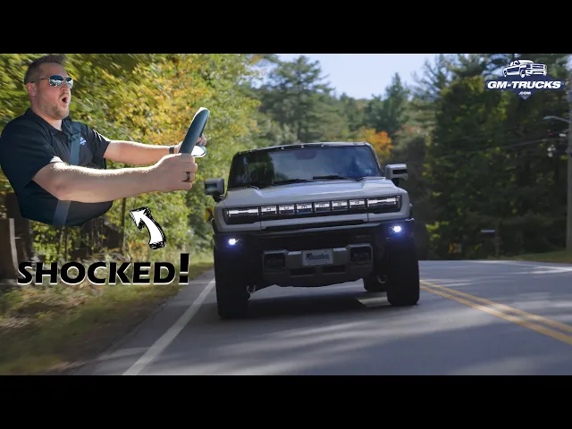 Video thumbnail for Josh drives our GMC HUMMER EV for the first time