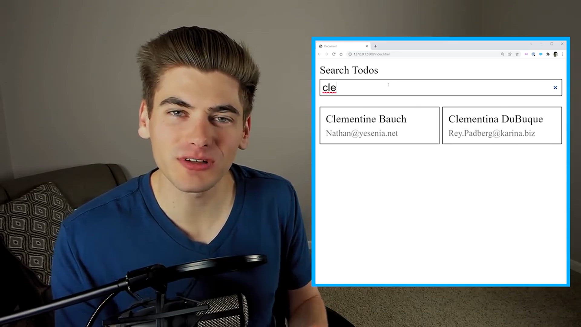 'Video thumbnail for How To Create A Search Bar In JavaScript'