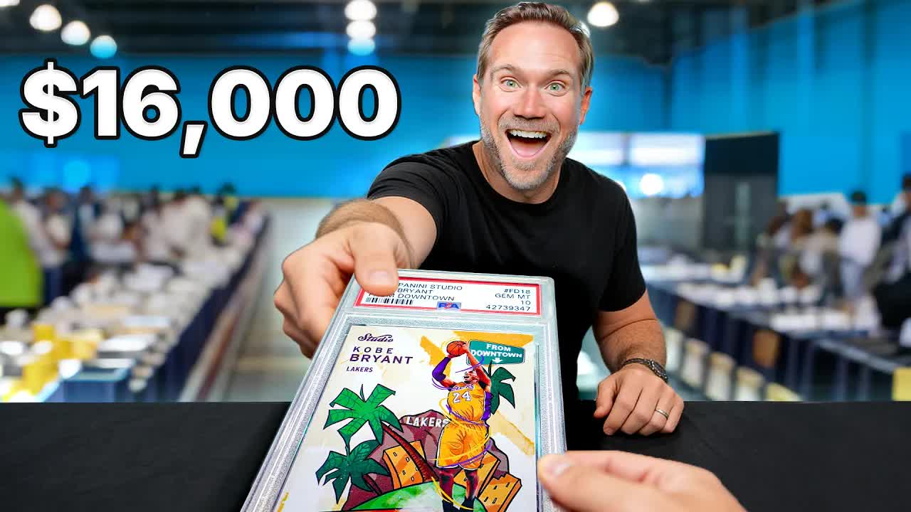 Video thumbnail for Sports Card Investor: $16,000 Kobe Bryant Trade at the Dallas Card Show!