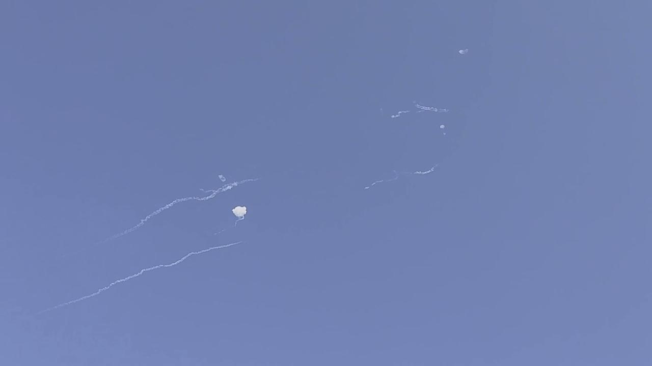 Video thumbnail for Qatar: Air defense systems in Qatar respond to Iran’s retaliatory missiles.