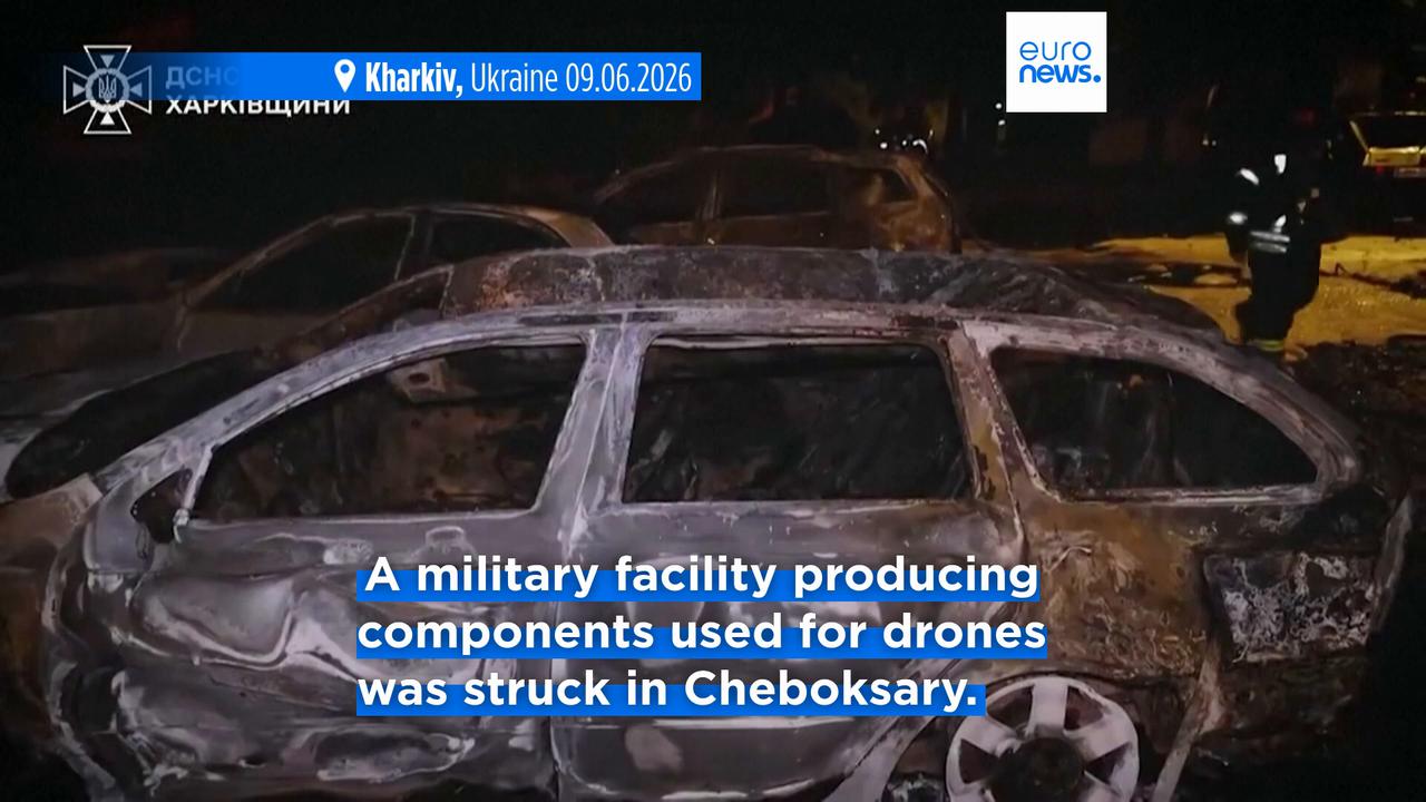 Video thumbnail for Kyiv hit Russian military plant using Ukrainian-made Flamingo missile, Zelenskyy says
