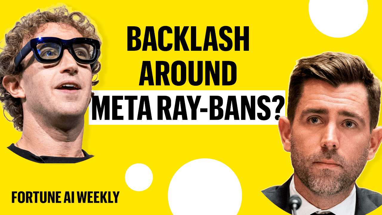 Video thumbnail for Why Meta's Ray-Bans Sparked a Huge Privacy Debate | Fortune AI Weekly