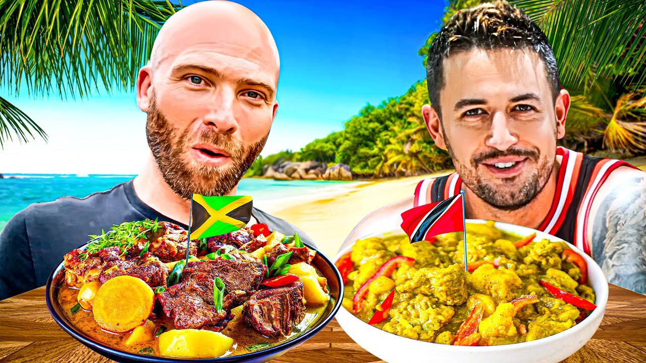 'Video thumbnail for Trini Food vs Jamaican Food! Ultimate Caribbean Food Showdown!'