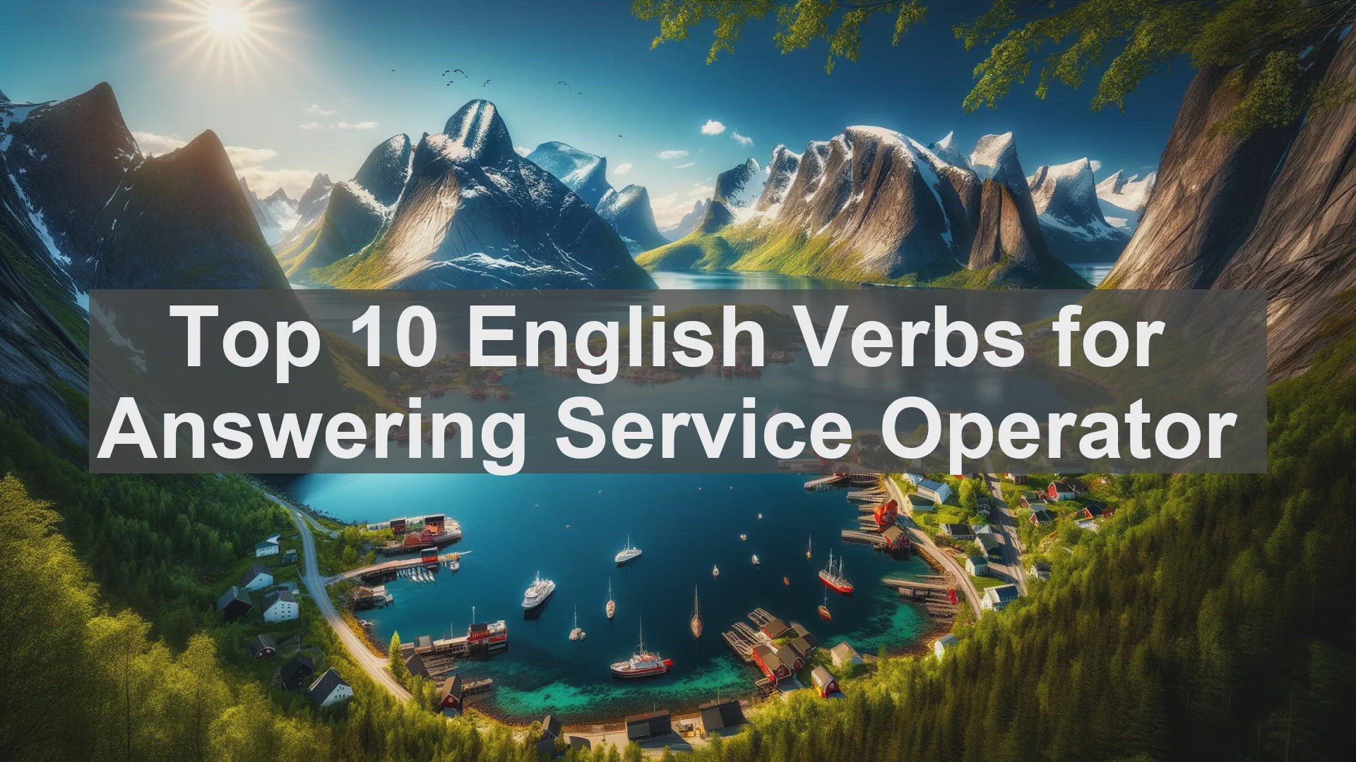 'Video thumbnail for Top 10 English Verbs for Answering Service Operator'