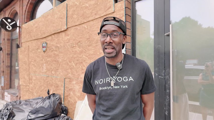 Video thumbnail for 'We've been here before.’ Business owners demand safety measures after 2 cars slam into Bed-Stuy yoga studio