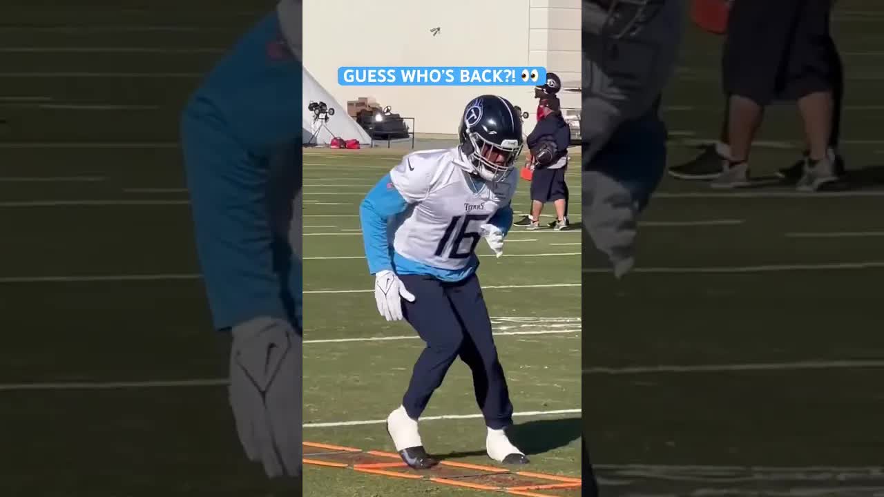 Video thumbnail for Nice to see Treylon Burks back at #Titans practice! ️ #titanup #shorts #tennesseetitans #nfl