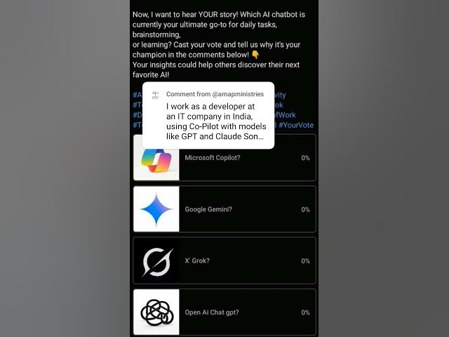 Video thumbnail for So, after your own AI adventures, which companion currently leads your workflow? Share your story