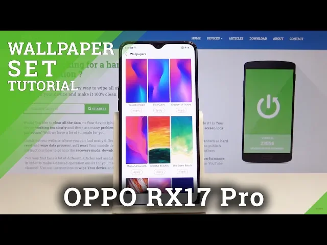 Video thumbnail for How to Change Wallpaper in OPPO RX17 Pro - Update Lock & Home Screen Wallpaper