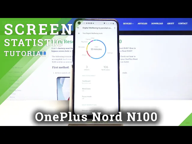 Video thumbnail for How to Check Total Screen Time in OnePlus Nord N100 - Screen Time Statistics