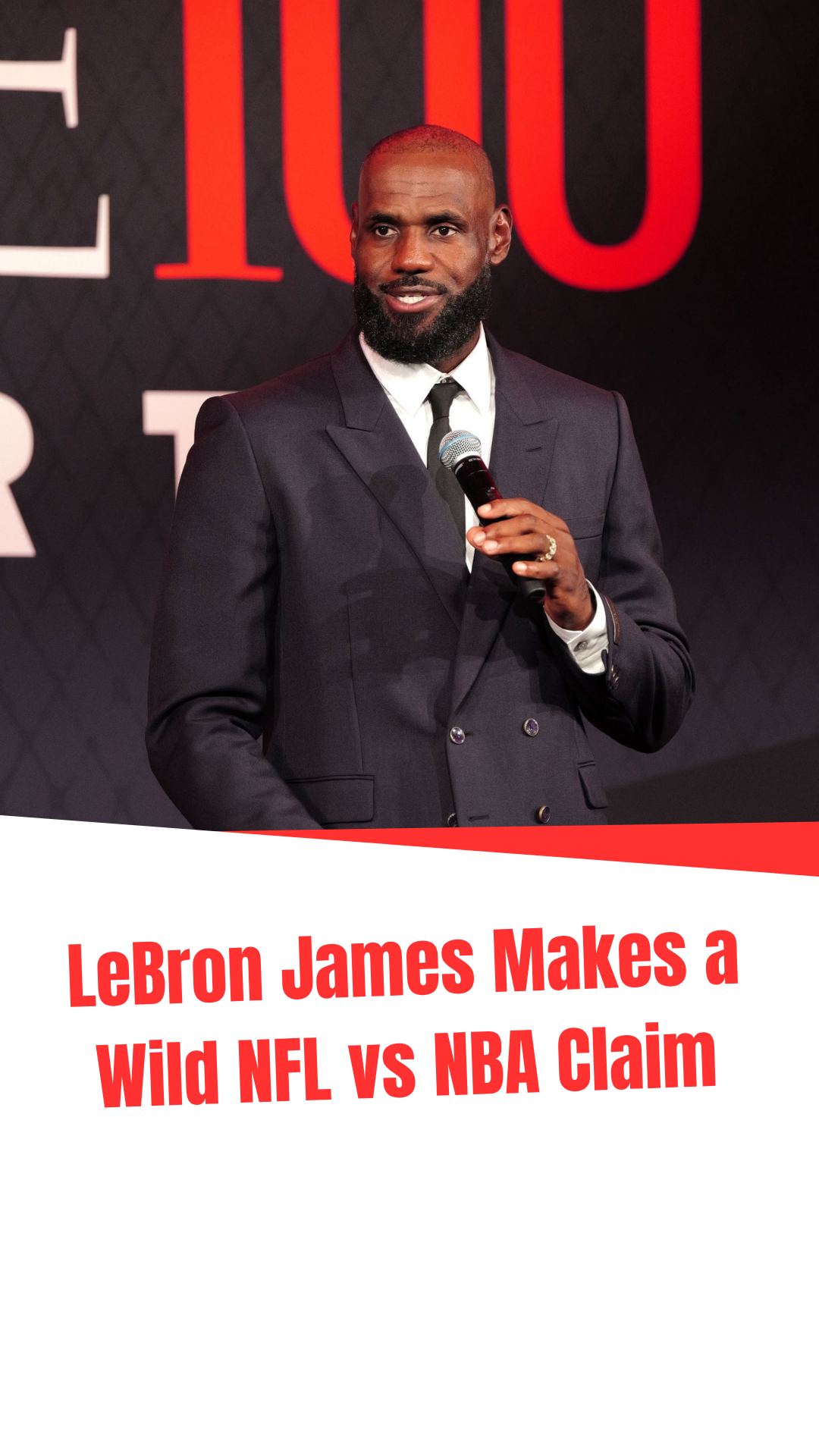 Video thumbnail for LeBron James Makes a Wild NFL vs NBA Claim